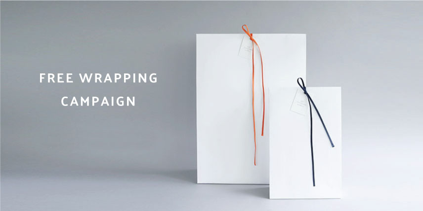 FREE WRAPPING CAMPAIGN / 無料ラッピングキャンペーンのお知らせ